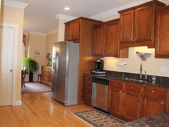 Gleaming hard wood floors.