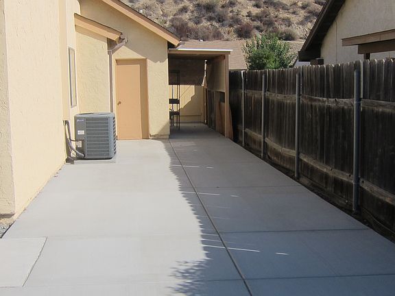 Left side rear yard