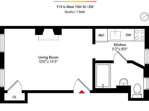 2nd image of 113 1/2 W 15th St APT 2W
