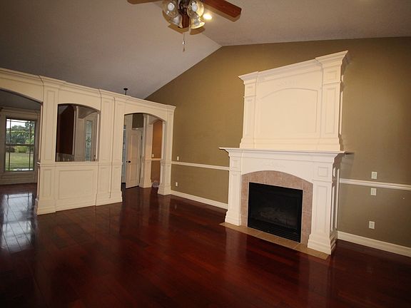 gas fireplace in family room