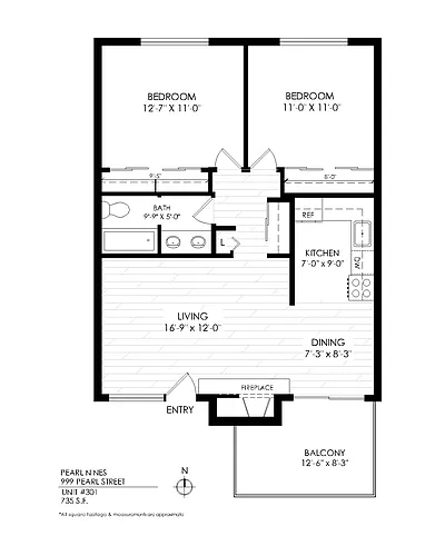 Floor plan 2 Bedroom