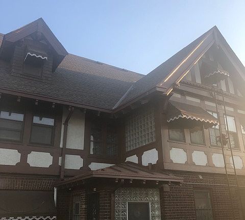 The side of the house with the private entrance.