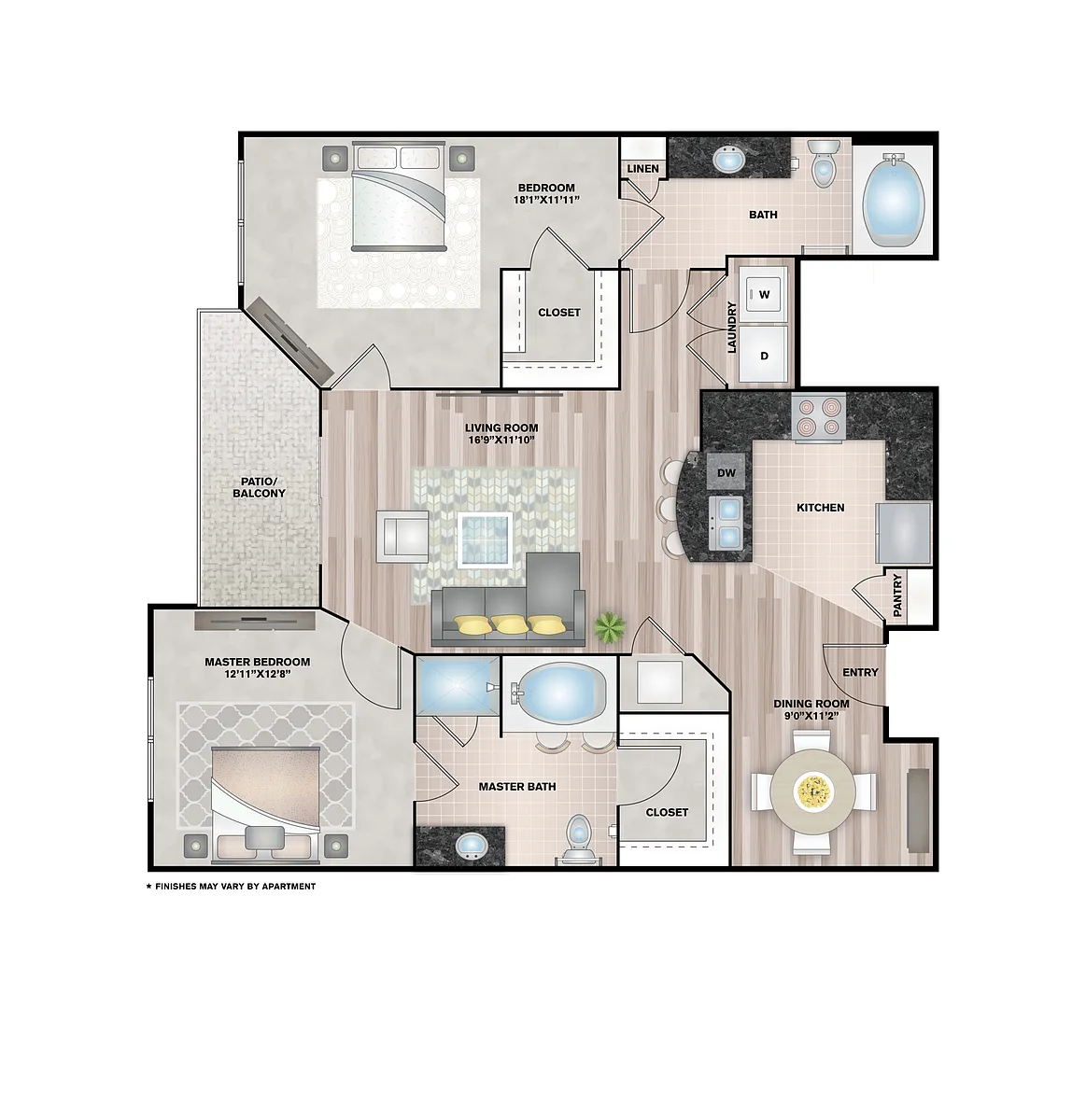 Floor plan The Biarritz - Renovated