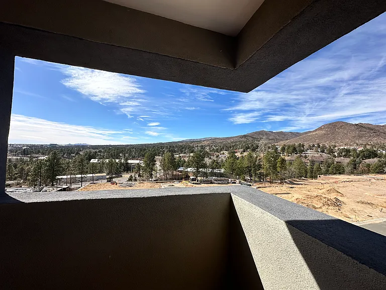 View from the 4th level covered rooftop deck. 2