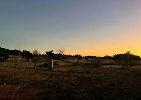 Pasture separately fenced off from main home land