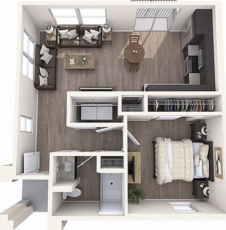 1x1 Floorplan 1x1 Floorplan