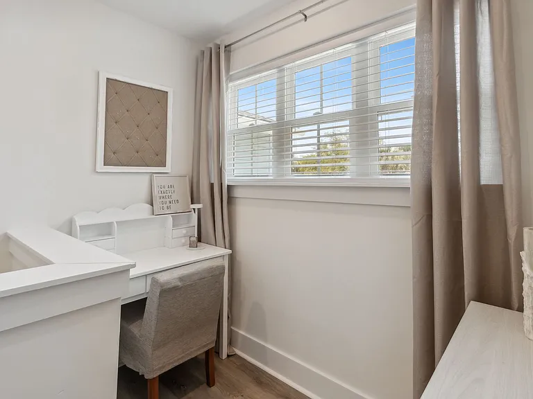 Office nook at front of home on second floor