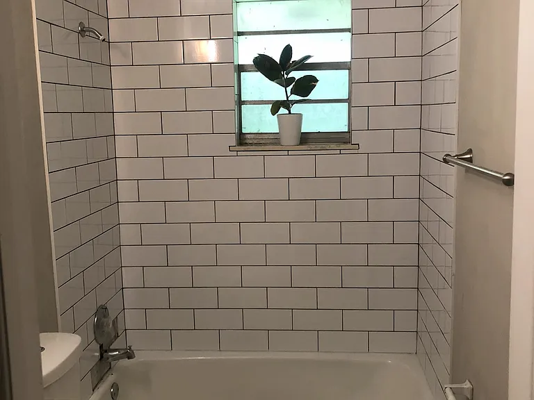 Newly tiled shower!