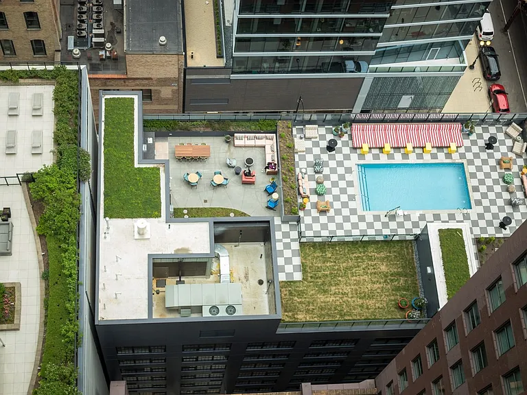 63 E Lake Apartments Sky Park Aerial View