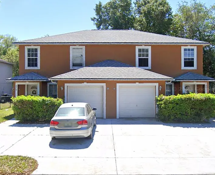 Large driveway for off street parking.