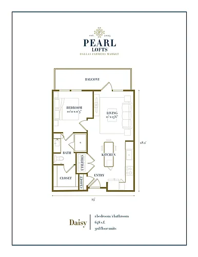 Floor plan Daisy *Mixed Income Program