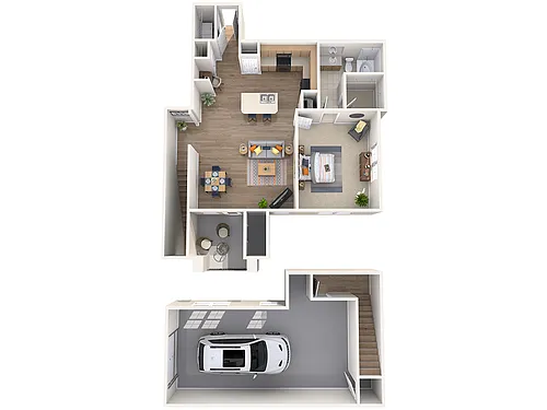 Floor plan A5G 1 Bed 1 Bath