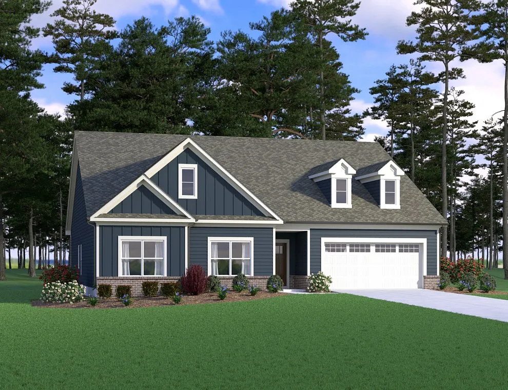 (GA)The Ellen | Front Entry Plan, Weslyn Park photo 1