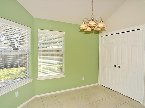 Beautiful view of the back from your dining area.