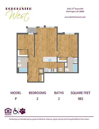 Floor plan Model P