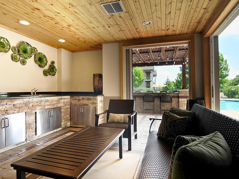 Poolside Indoor/Outdoor Kitchen