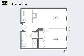 Floor plan 1 Bedroom A