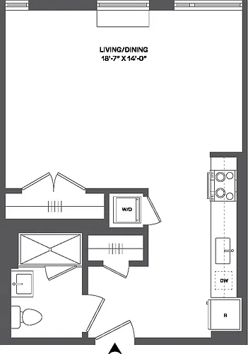 Floor plan Studio-SB-2.5