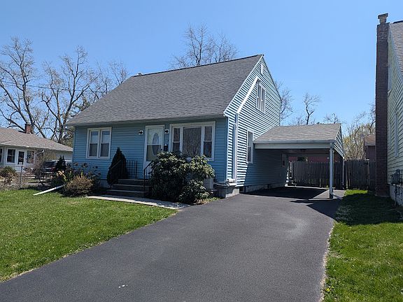 Street view, west face of house