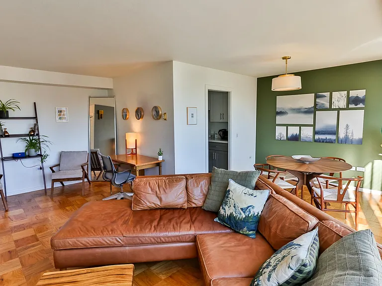 Open, bright, and cozy living area.