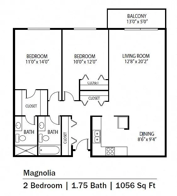 Floor plan Magnolia/Cedar