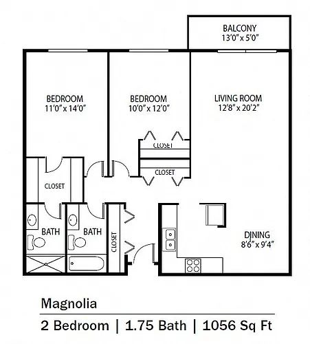 Floor plan Magnolia/Cedar