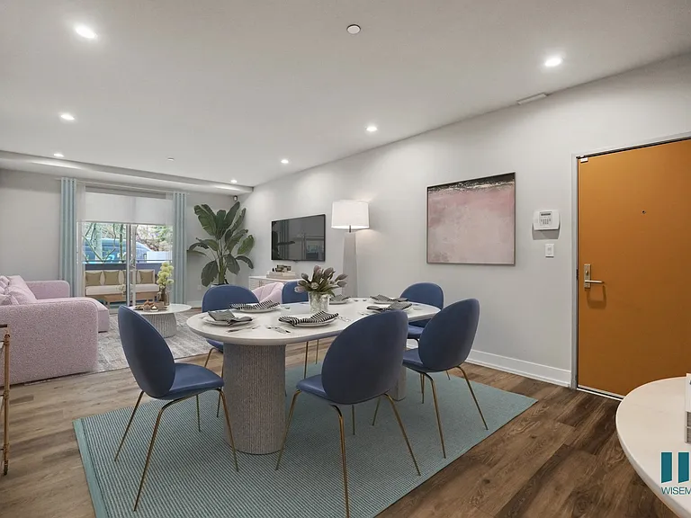 Dining and Living Room with Patio