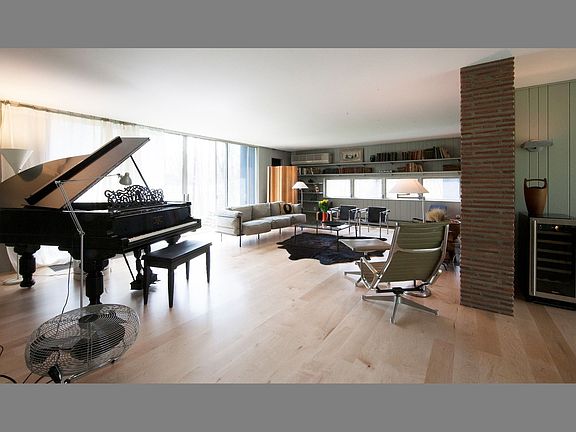 living room from dining room