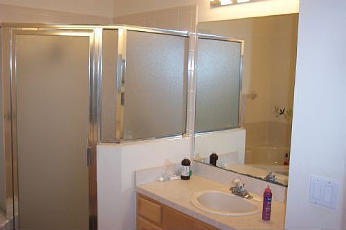 Large shower in master bath