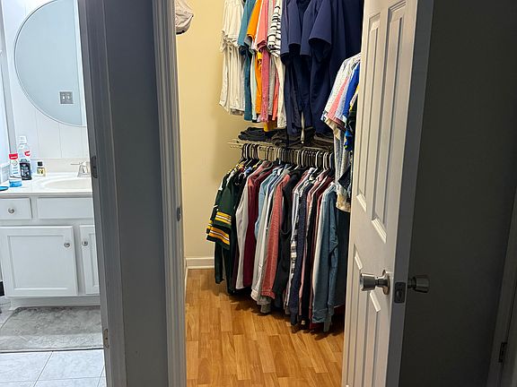 Walk-in closet (master bedroom)