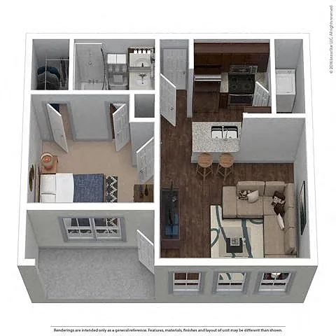 Floor plan A1G - Attached Garage Included