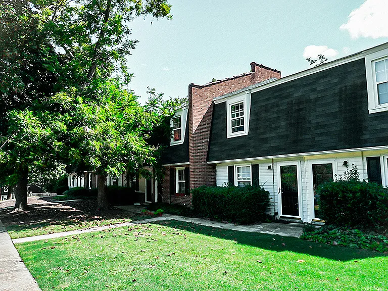 Where else in Downtown Raleigh can you find two bedroom townhome apartments with this much green space?