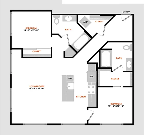 Floor plan South 2G