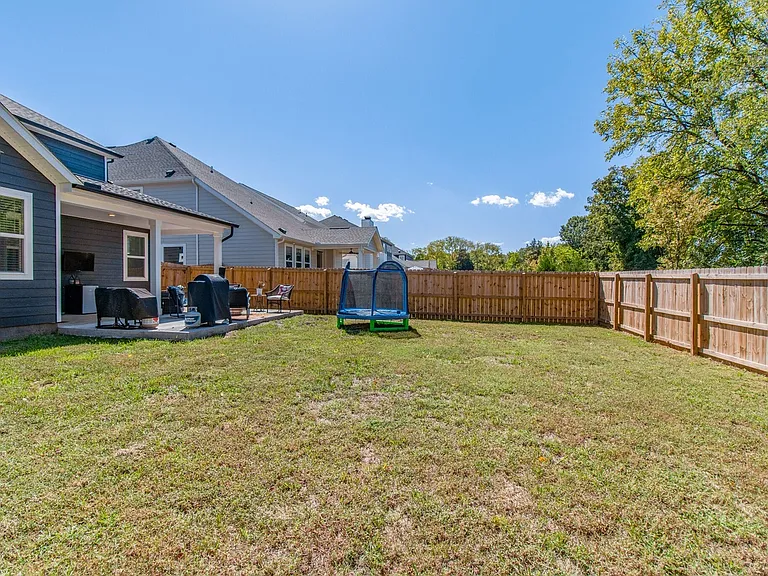 Fenced in back yard. Shared space. Furnished. Grill available.