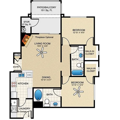 Floor plan The Tranquility