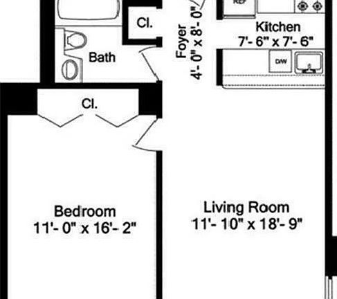 2nd image of 350 W 50th St APT 8C