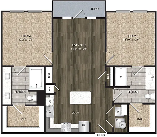 Floor plan B2A