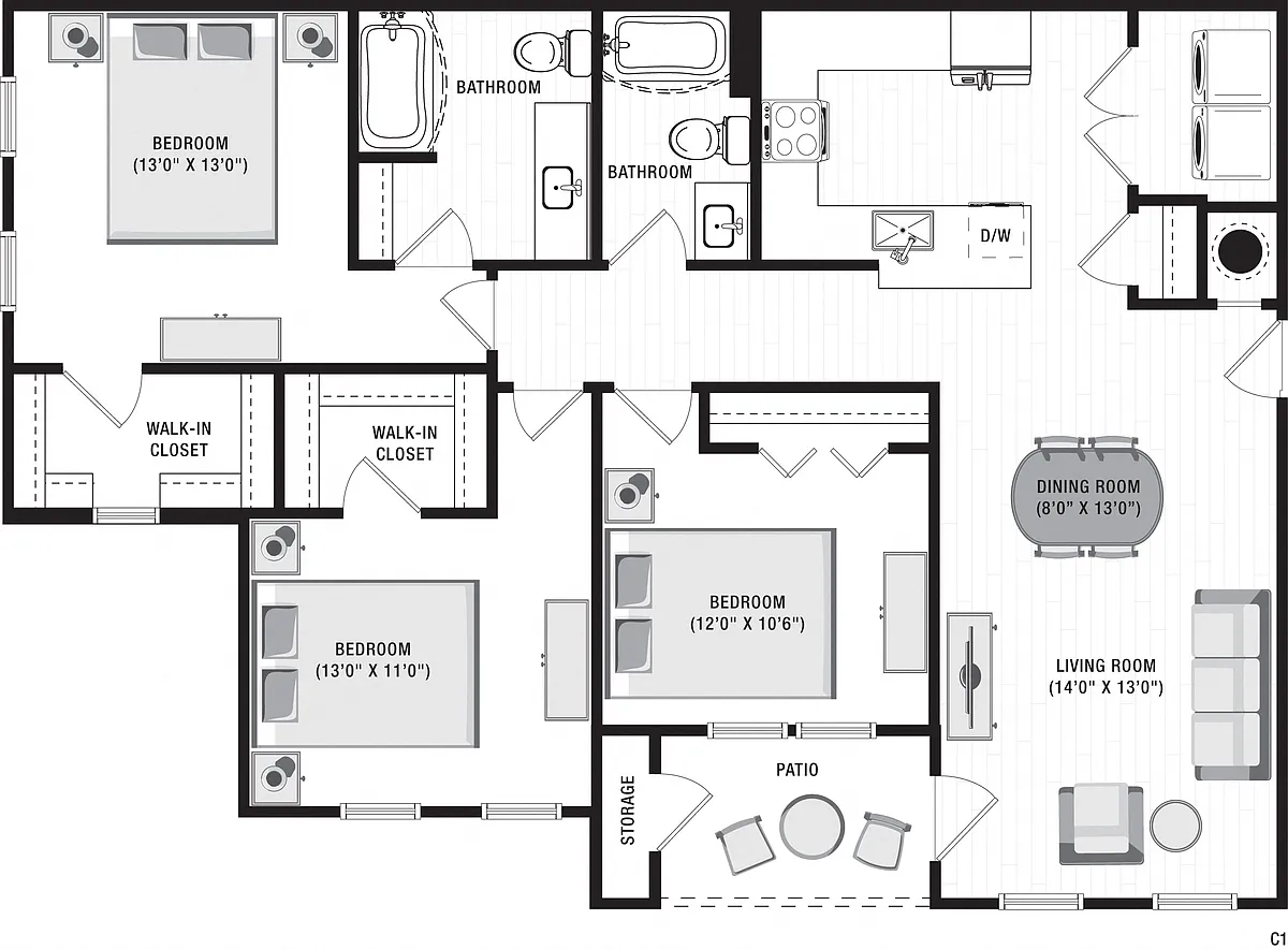 Floor plan C1