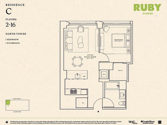 2nd image of 243 W 28th St #2CN