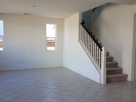 Actual house stairs and living room