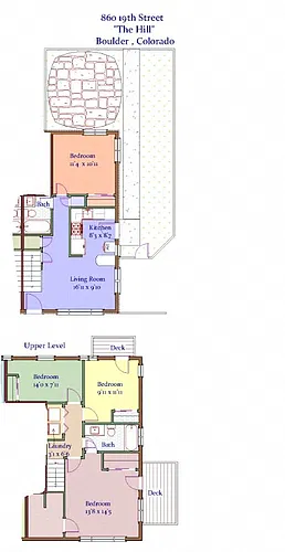 Floor plan 4 Bed 2 Bath