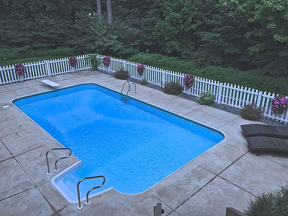 Pool with wooded privacy