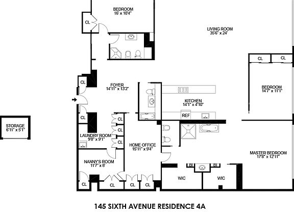 2nd image of 145 6th Ave APT 4A
