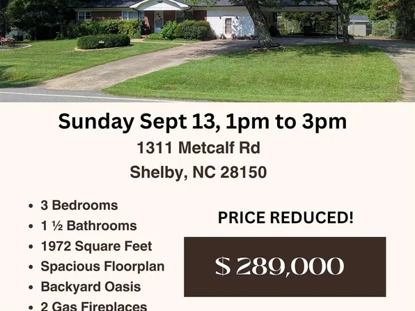 1311 Metcalf Rd, Shelby, NC 28150