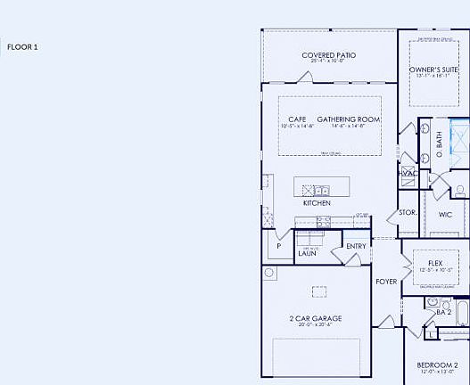 Palmary Floor Plan, Quick Move-In Home, Floor 1