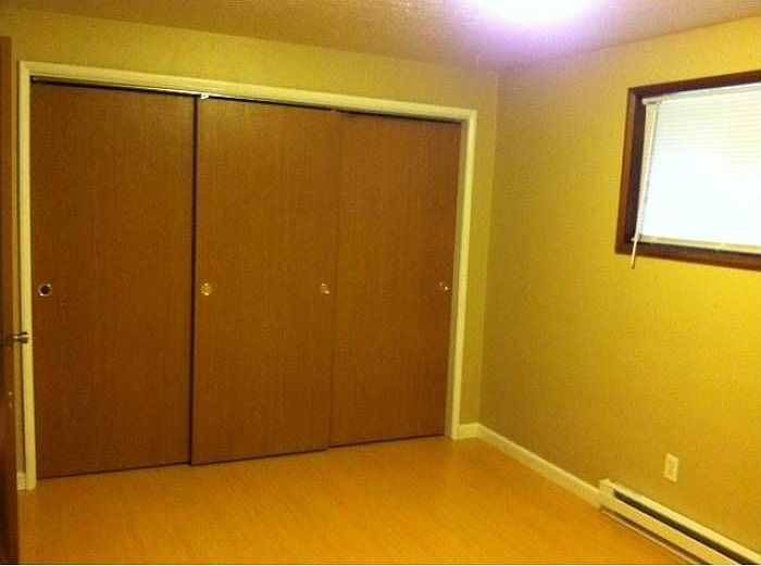 Bedroom with large closet