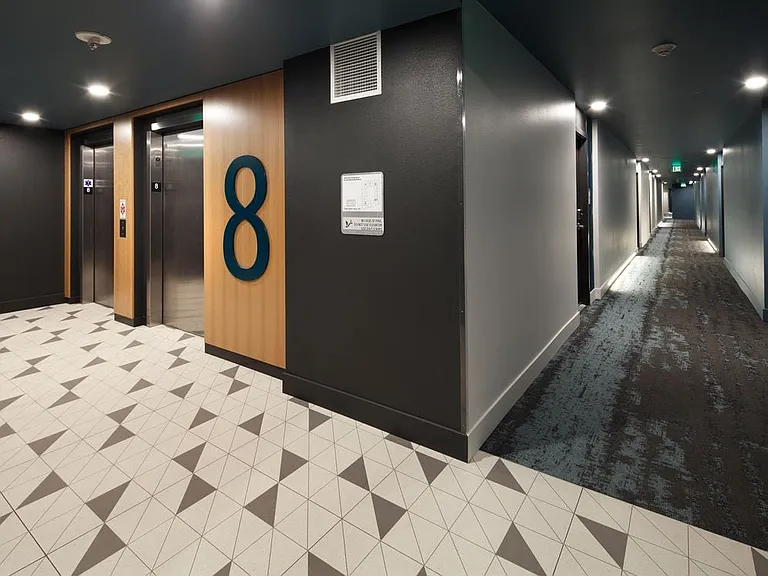 Hallway and Elevator