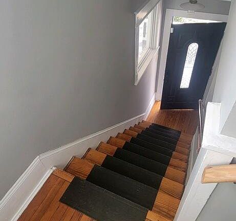 Front door & stairway