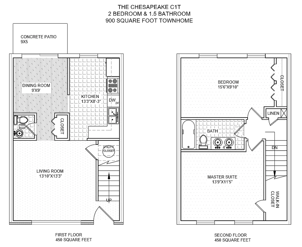 Floor plan The Chesapeake
