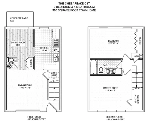 Floor plan The Chesapeake